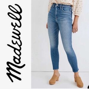 NWT Madewell 10” High Rise Crop Skinny Jeans Size 27